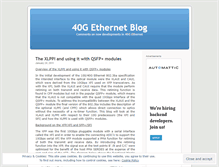 Tablet Screenshot of 40gethernet.wordpress.com