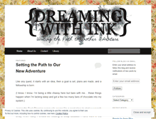 Tablet Screenshot of dreamingwithink.wordpress.com