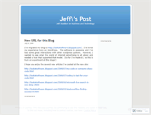 Tablet Screenshot of jeffspost.wordpress.com