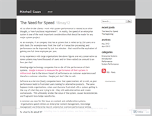 Tablet Screenshot of mitchellswan.wordpress.com