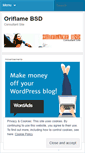 Mobile Screenshot of oriflamebsd.wordpress.com