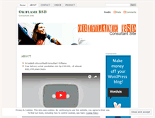 Tablet Screenshot of oriflamebsd.wordpress.com