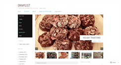 Desktop Screenshot of 0nmylist.wordpress.com
