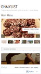 Mobile Screenshot of 0nmylist.wordpress.com