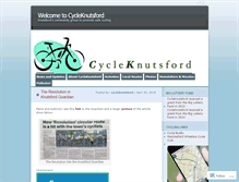 Tablet Screenshot of cycleknutsford.wordpress.com