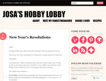 Tablet Screenshot of josashobbylobby.wordpress.com