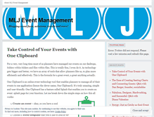 Tablet Screenshot of mljeventsolutions.wordpress.com