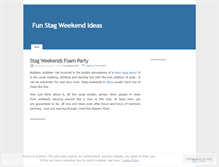Tablet Screenshot of funstagweekends.wordpress.com