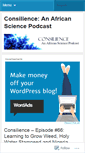 Mobile Screenshot of consiliencecast.wordpress.com