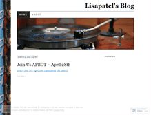 Tablet Screenshot of lisapatel01.wordpress.com