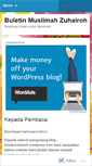 Mobile Screenshot of buletinzuhairoh.wordpress.com