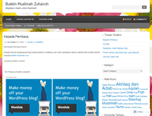 Tablet Screenshot of buletinzuhairoh.wordpress.com
