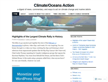 Tablet Screenshot of climateoceansaction.wordpress.com