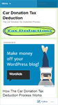 Mobile Screenshot of cardonationstaxdeduction.wordpress.com