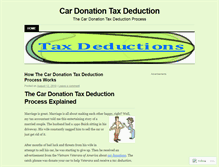 Tablet Screenshot of cardonationstaxdeduction.wordpress.com