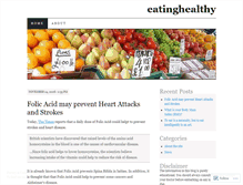 Tablet Screenshot of eatinghealthy.wordpress.com