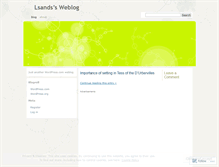 Tablet Screenshot of lsands.wordpress.com