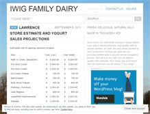 Tablet Screenshot of iwigfamilydairy.wordpress.com