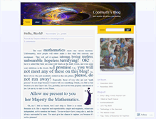 Tablet Screenshot of coolmath.wordpress.com