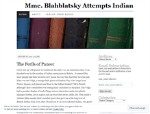 Tablet Screenshot of mmeblahblatskyattemptsindian.wordpress.com