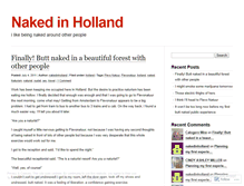 Tablet Screenshot of nakedinholland.wordpress.com