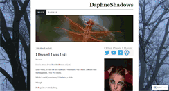 Desktop Screenshot of daphneshadows.wordpress.com