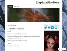 Tablet Screenshot of daphneshadows.wordpress.com