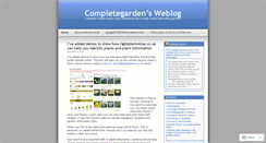 Desktop Screenshot of completegarden.wordpress.com
