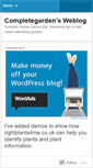 Mobile Screenshot of completegarden.wordpress.com