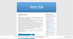 Desktop Screenshot of namse.wordpress.com