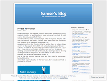 Tablet Screenshot of namse.wordpress.com