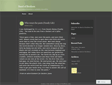Tablet Screenshot of bandofbros.wordpress.com