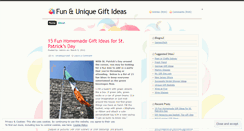 Desktop Screenshot of fununiquegiftideas.wordpress.com