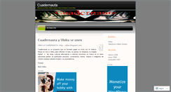 Desktop Screenshot of cuadernauta.wordpress.com