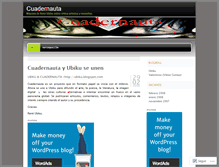 Tablet Screenshot of cuadernauta.wordpress.com