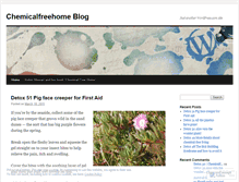 Tablet Screenshot of chemicalfreehome.wordpress.com