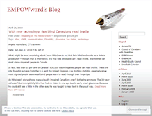 Tablet Screenshot of empowword.wordpress.com