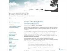 Tablet Screenshot of biofueling.wordpress.com