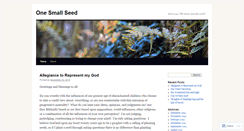 Desktop Screenshot of 1smallseed.wordpress.com