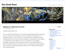 Tablet Screenshot of 1smallseed.wordpress.com