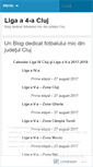 Mobile Screenshot of liga4cluj.wordpress.com