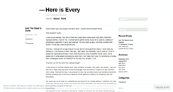 Desktop Screenshot of hereisevery.wordpress.com