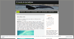 Desktop Screenshot of mundoballenas.wordpress.com