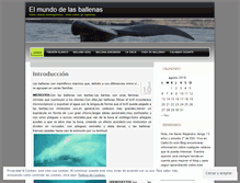 Tablet Screenshot of mundoballenas.wordpress.com