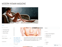 Tablet Screenshot of modernwoman.wordpress.com