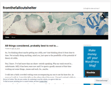 Tablet Screenshot of fromthefalloutshelter.wordpress.com