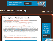 Tablet Screenshot of mariacristinaaparicio.wordpress.com