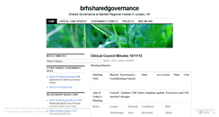 Desktop Screenshot of brhsharedgovernance.wordpress.com