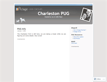 Tablet Screenshot of charlestonpug.wordpress.com