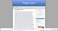 Desktop Screenshot of jennythomassen.wordpress.com